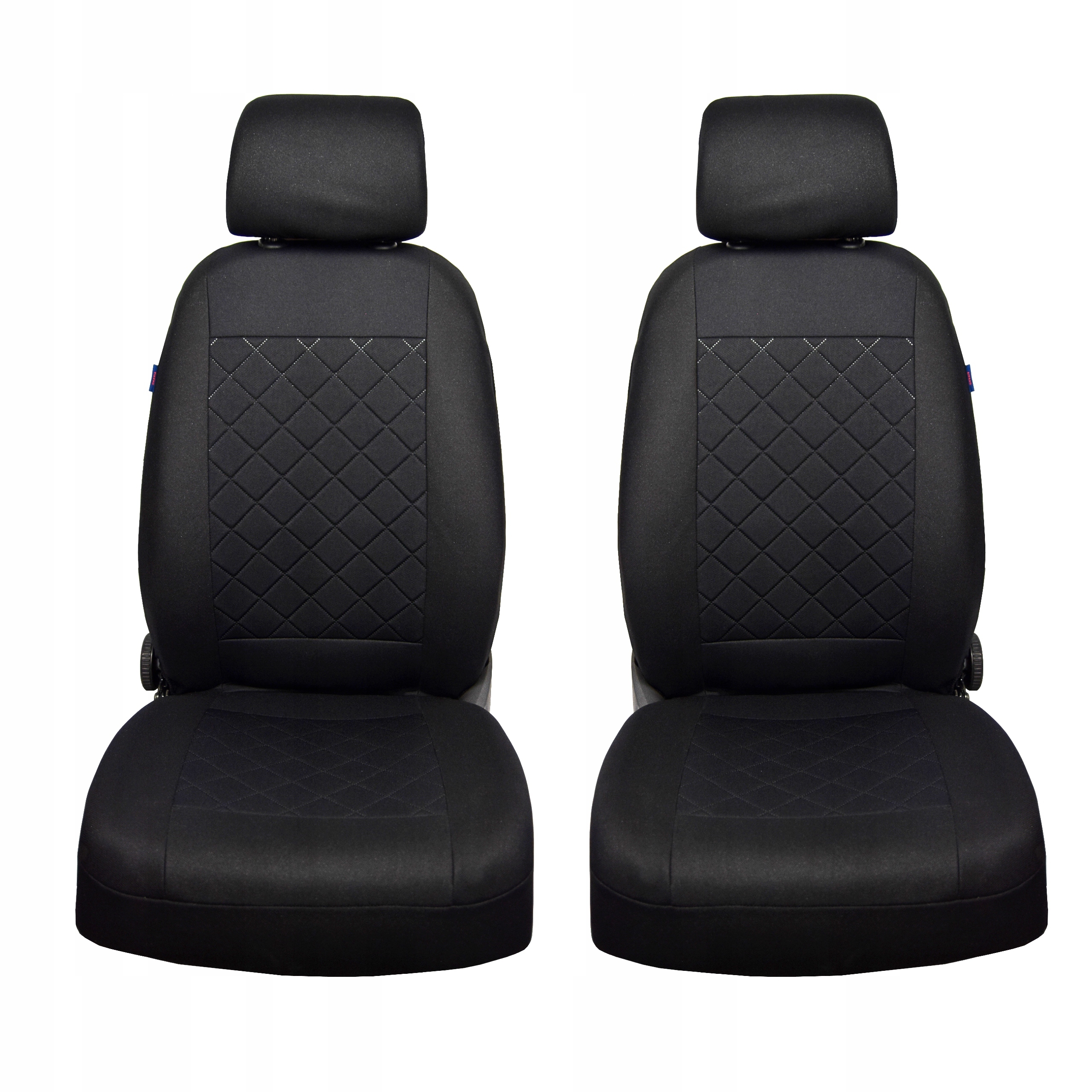 Pokrowce samochodowe czarne w dużą pikowaną kratę Hyundai Tucson