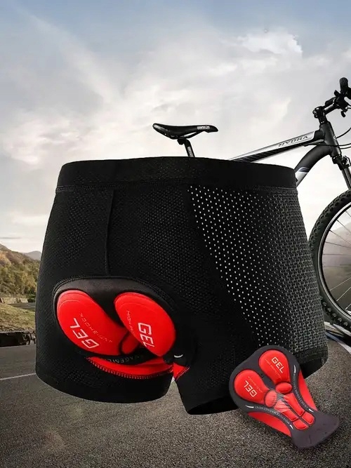 SPODENKI ROWEROWE KOLARSKIE MĘSKIE BOKSERKI Z WKŁADKĄ 3D ŻELOWĄ SZORTY L EAN (GTIN) 5704658869020