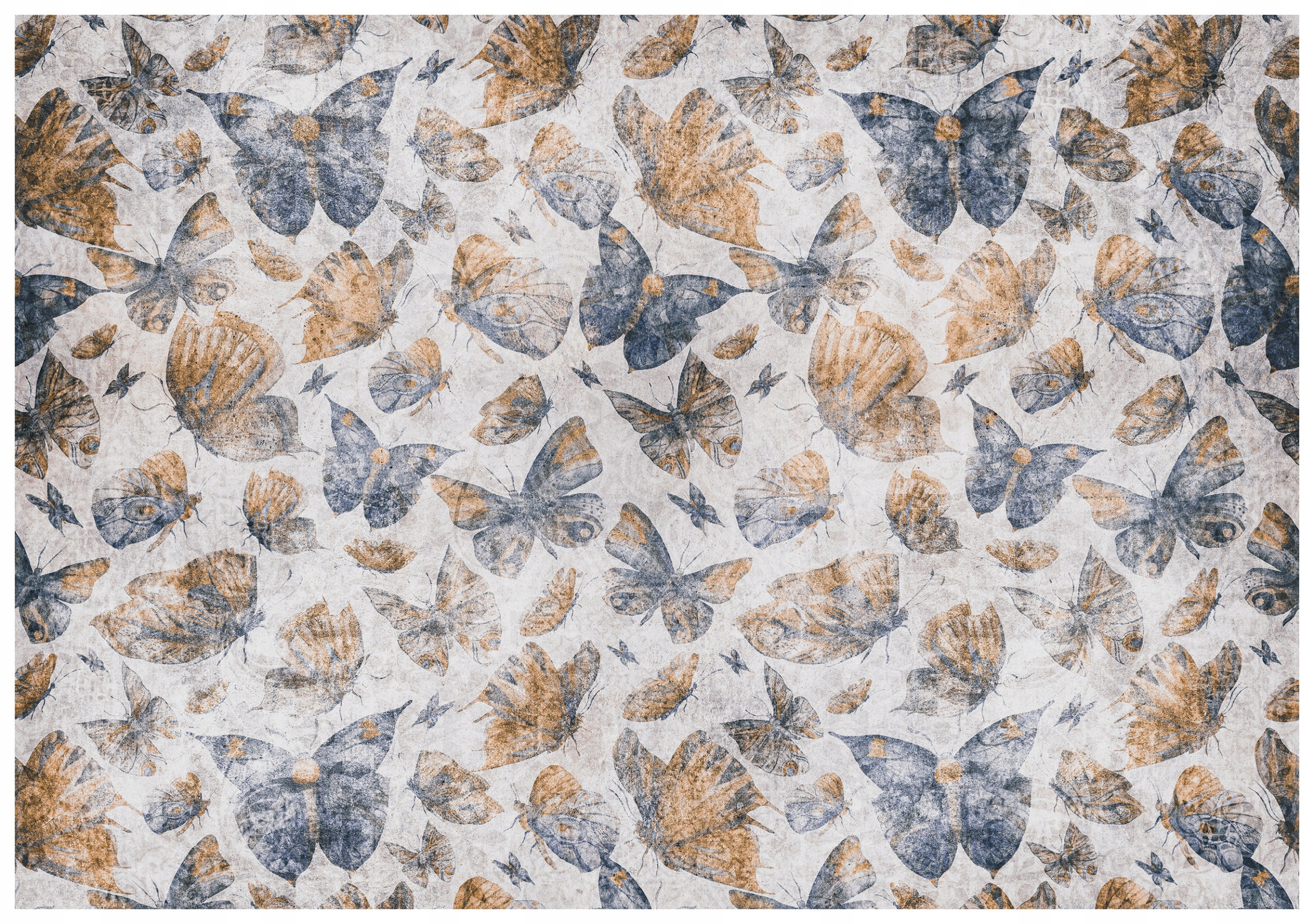 Vliesová fototapeta Wintažové motýle na jemnom papieri 416x254 lepidlo