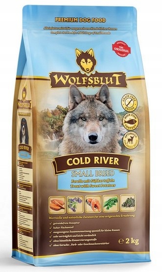 Levně Wolfsblut Dog Cold River Small – pstruh a batáty 2 kg