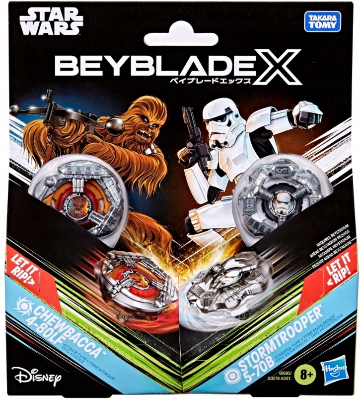 Beyblade X Zestaw startowy Chewbacca 4-80LF vs Stormtrooper 5-70B G1695