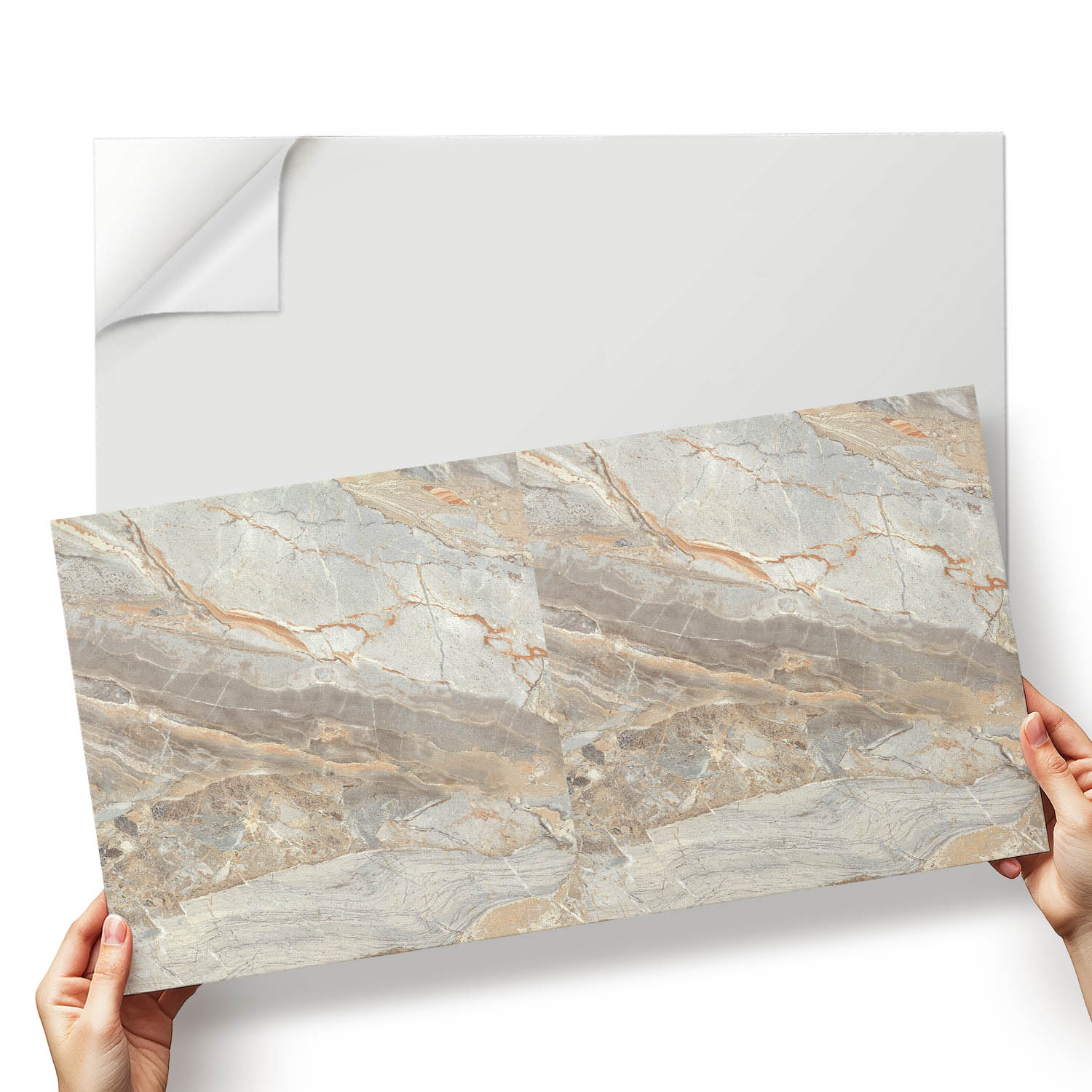 Samolepící dlaždice Vinyl Vzor mramoru s jemnými žilkami 6x60x30 cm