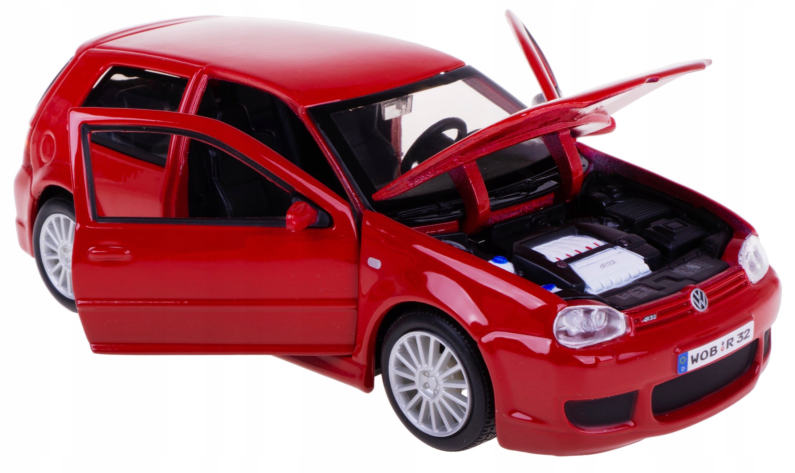 Volkswagen Golf R32 Model Kovový Maisto 1:24 Červený