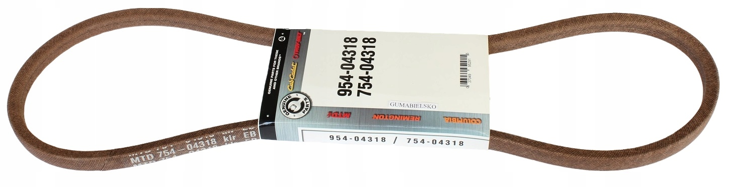 Řemen Pohonu Nože 754-04318 Mtd Pro Traktor, Originální Mtd