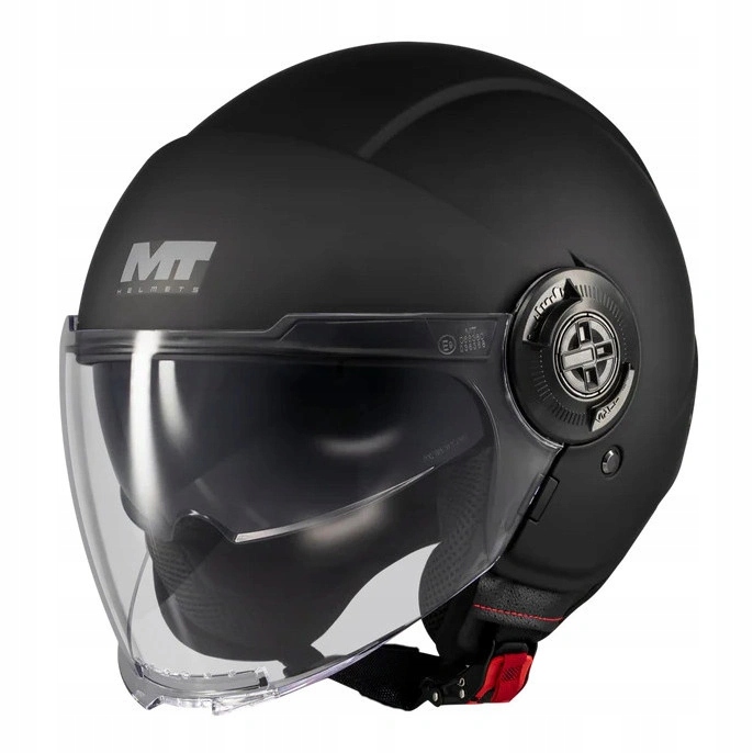 Motocyklová prilba otvorená Mt Viale Sv S Pure Black Matt čierna matná Darčeky