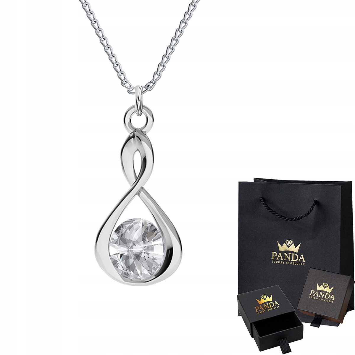 

Naszyjnik Znak Nieskończoności Swarovski Srebro