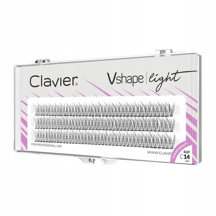Clavier Kępki Rzęs Vshape Light – 14mm