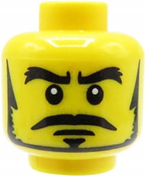 

Lego głowa główka figurki mężczyzna wąsy broda