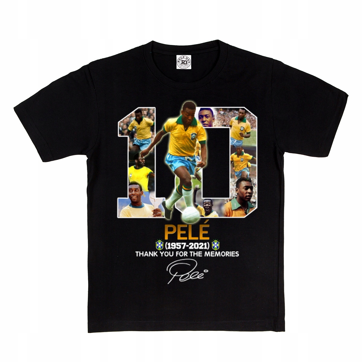 

Dziecięca Koszulka Piłkarska 10 Pele Autograf