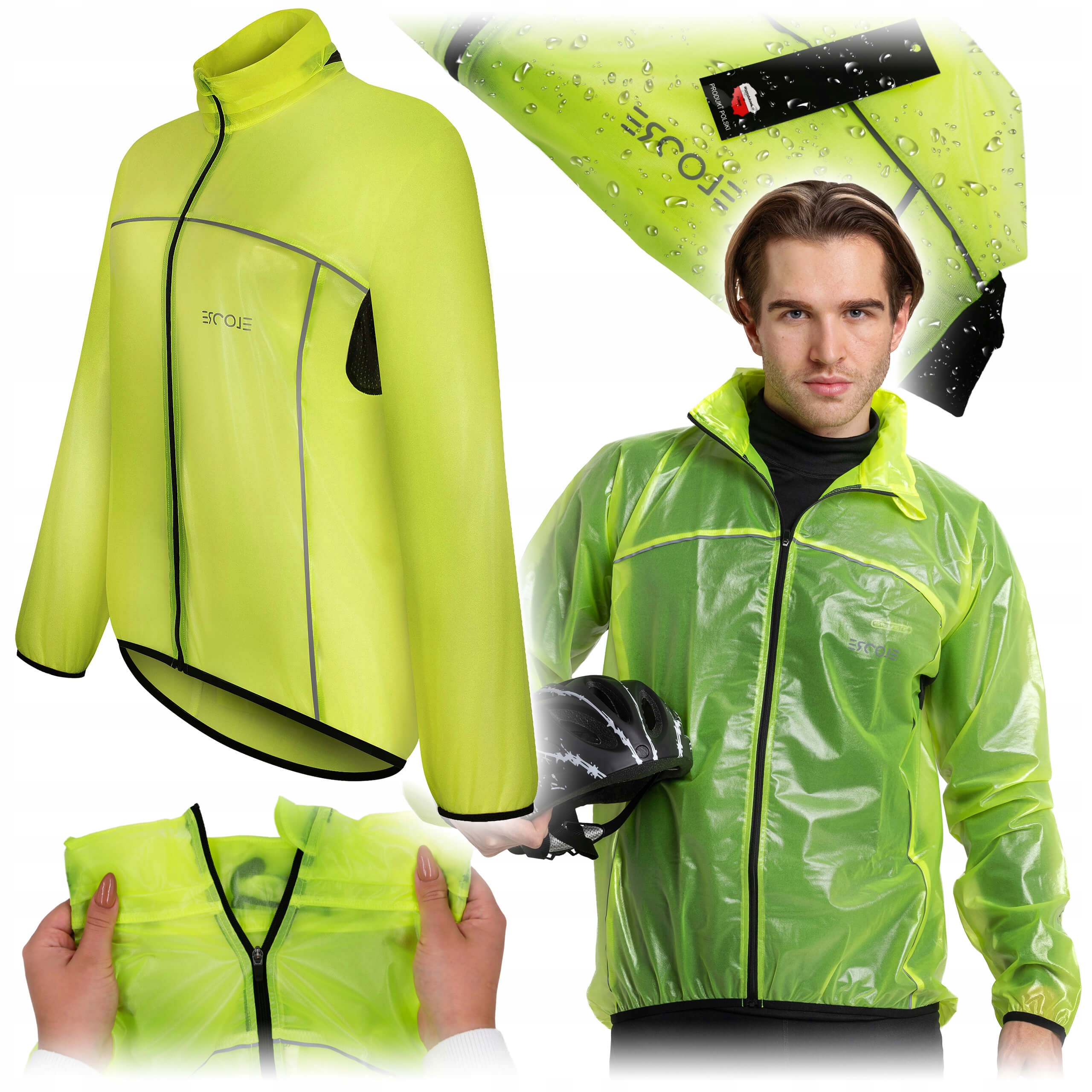 Dámská/Pánská nepromokavá bunda M lehká trekingová voděodolná s kapuce