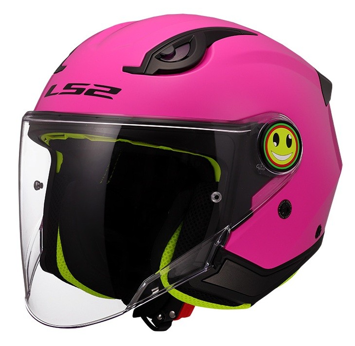 LS2 OF622 Funny II Solid Pink detská otvorená prilba junior ružová S