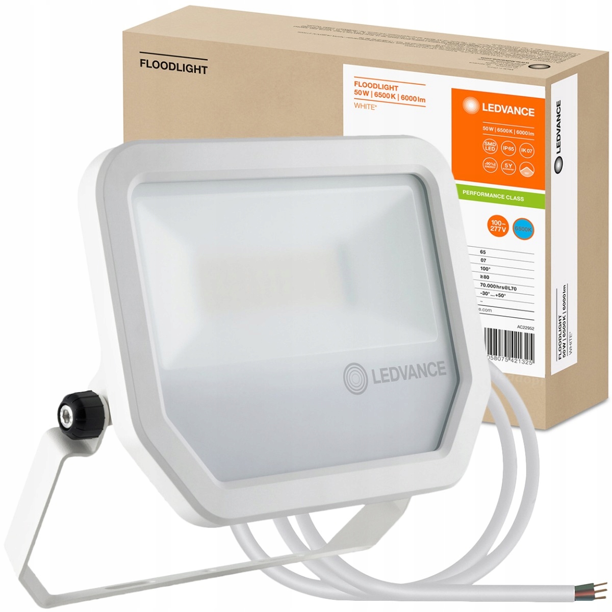 

Naświetlacz Halogen Led 50W 6500K Biały Ledvance