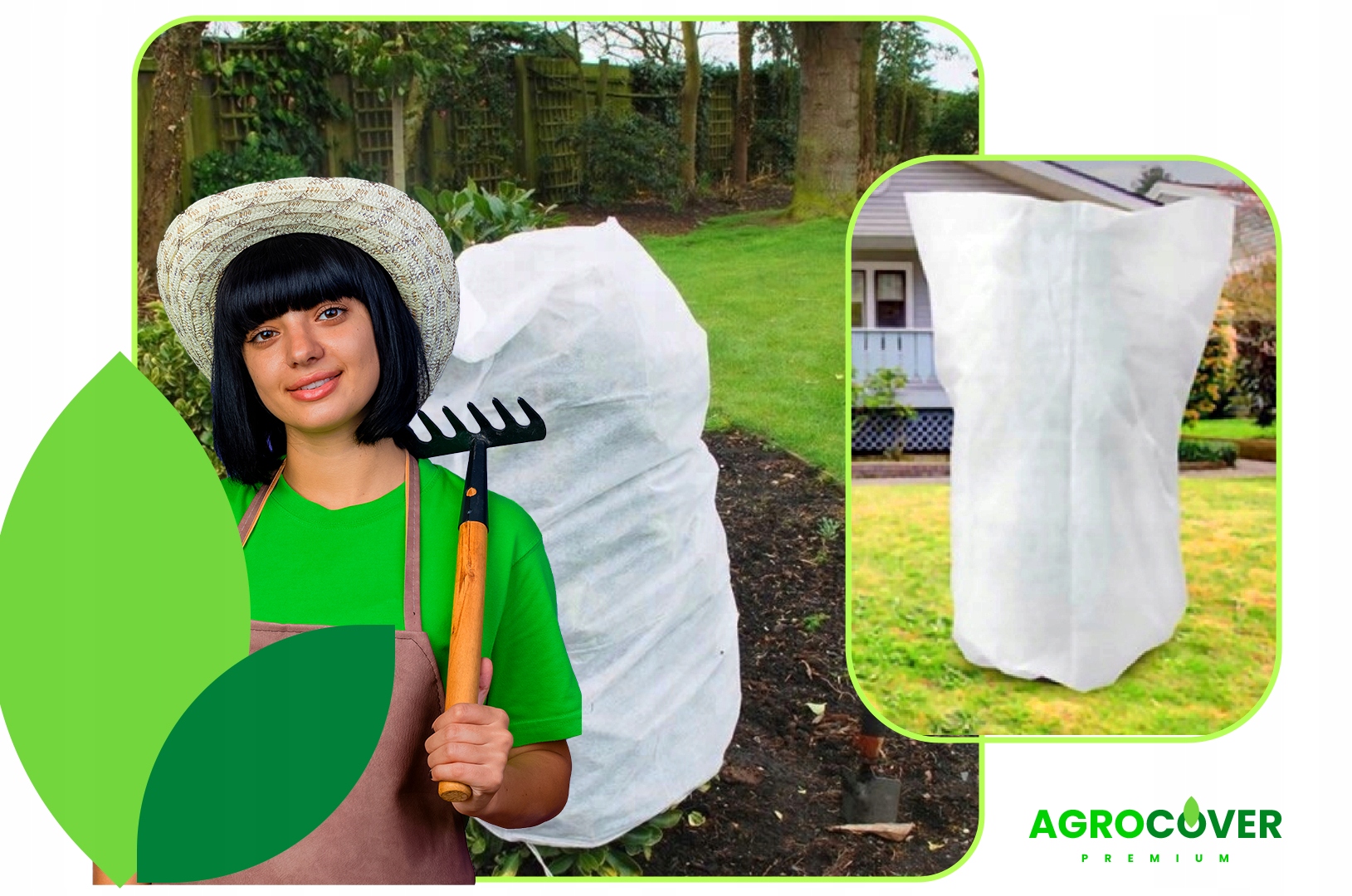 Ochranná Zimná Kapucňa Agrotextília 140X100 cm S Uv Filtrom, Ľahká, Odolná