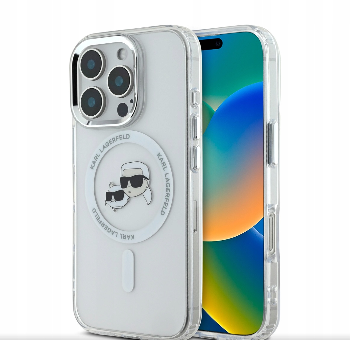 Karl Lagerfeld IML K&ch Heads Metal Frame MagSafe kryt pro iPhone 16