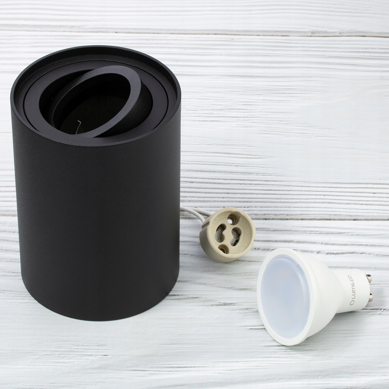 3x Oprawa Natynkowa HALOGENOWA SPOT 115mm+LED GU10 Zasilanie sieciowe