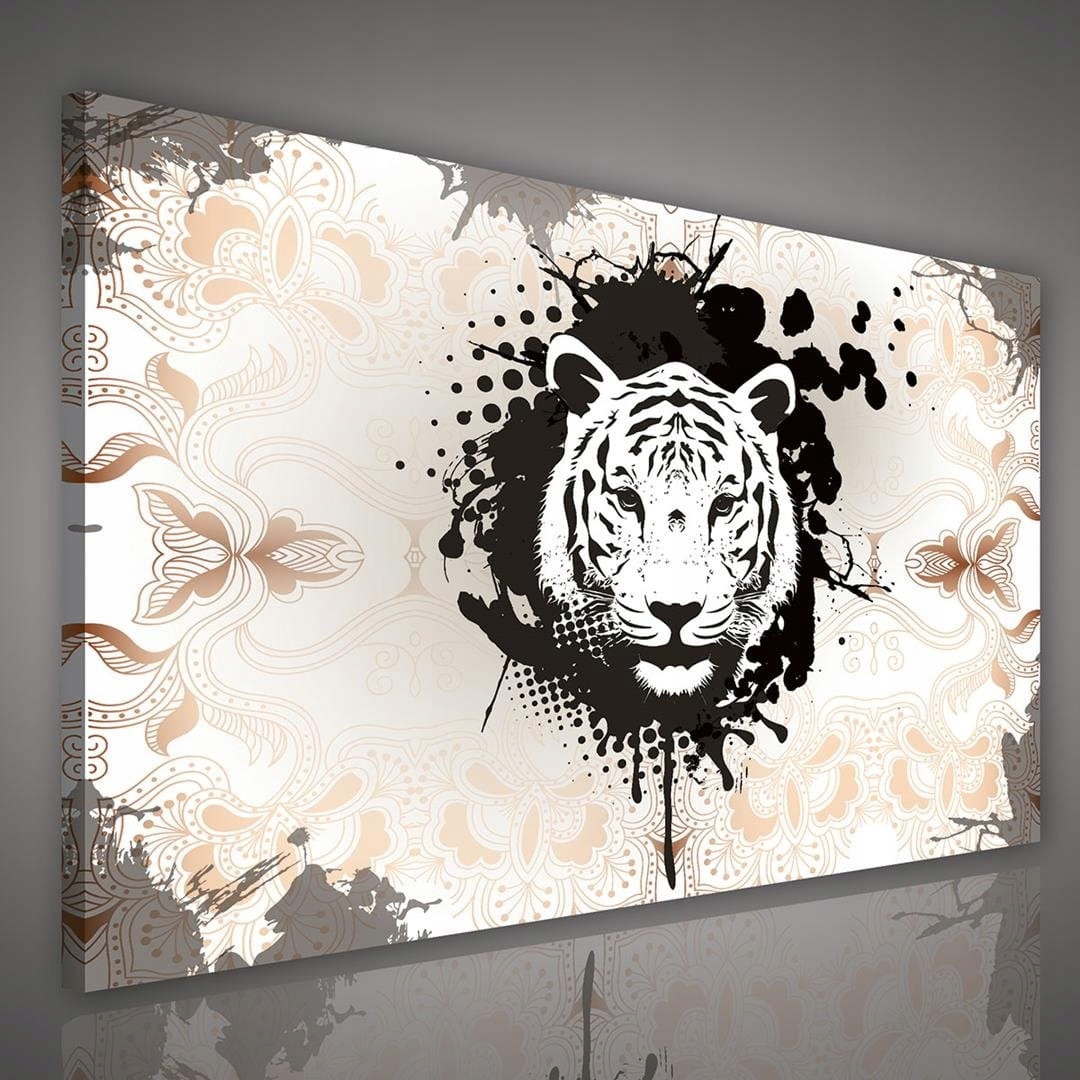 Obraz 100x75 Tygr abstrakce síla energie dynamika kontrast vzor