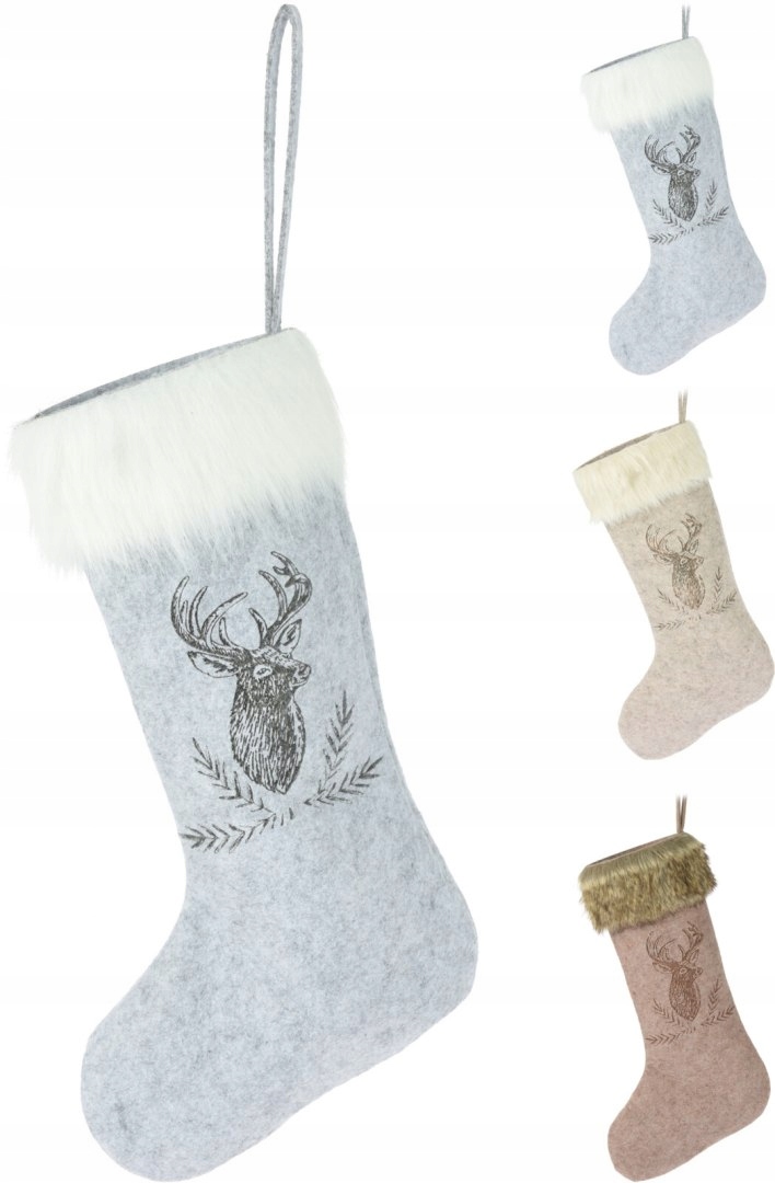 

Skarpeta świąteczna do zawieszenia na kominek Xmas
