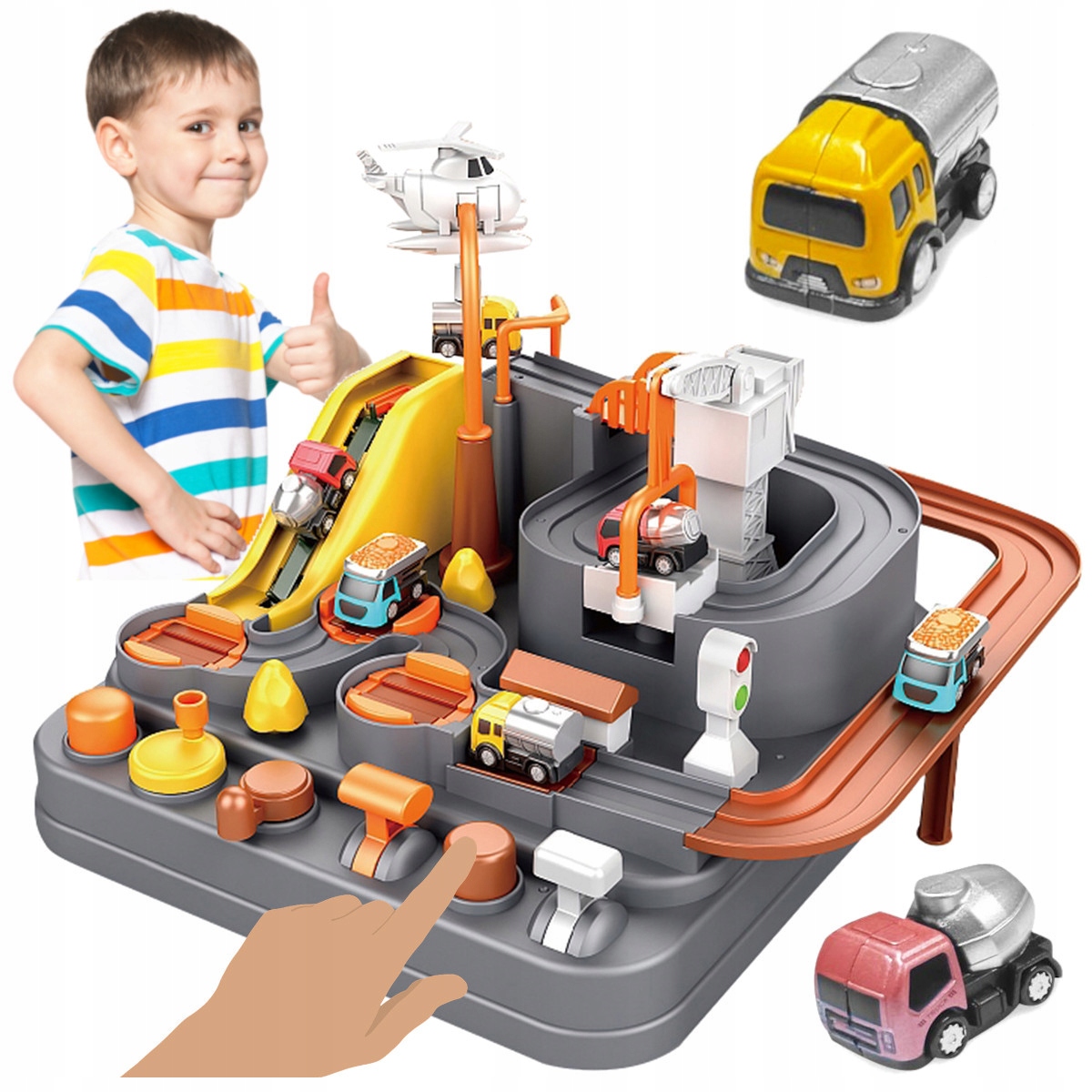 INTERAKTYWNY TOR PRZESZKÓD SAMOCHODOWY POJAZDY SAMOCHODY PARKING ZESTAW Certyfikaty, opinie, atesty CE