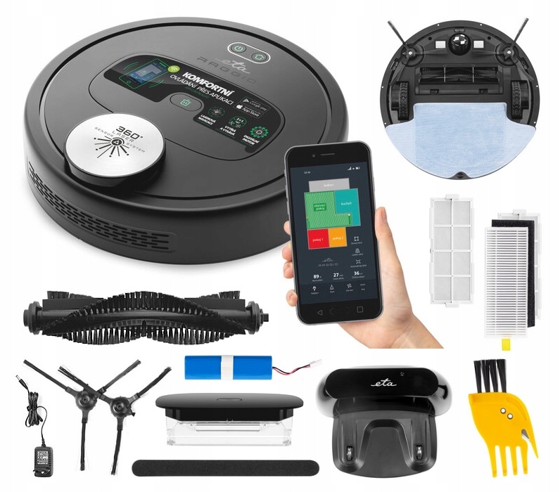 Robotický vysávač Smart Mop Wi-Fi Eta Raggio [U369