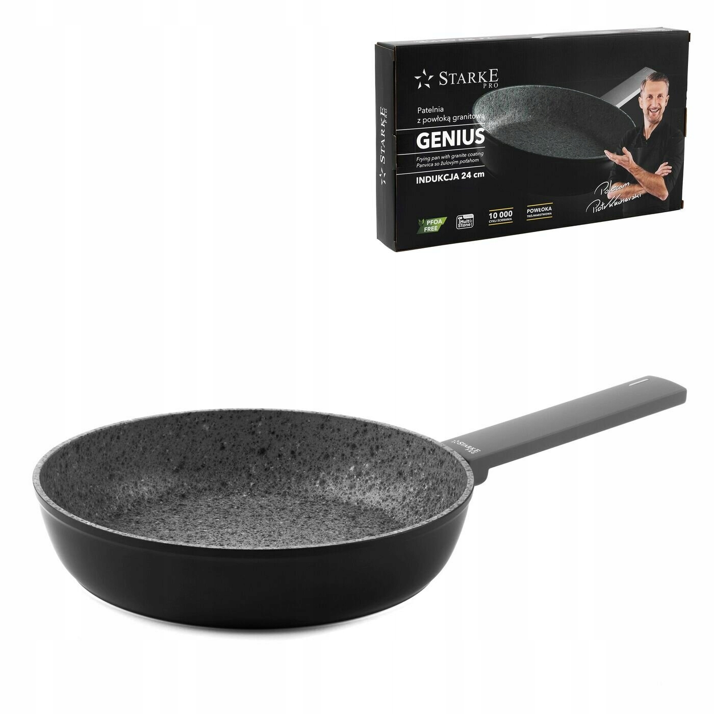 

Patelnia granitowa Starke Pro Genius 24 cm