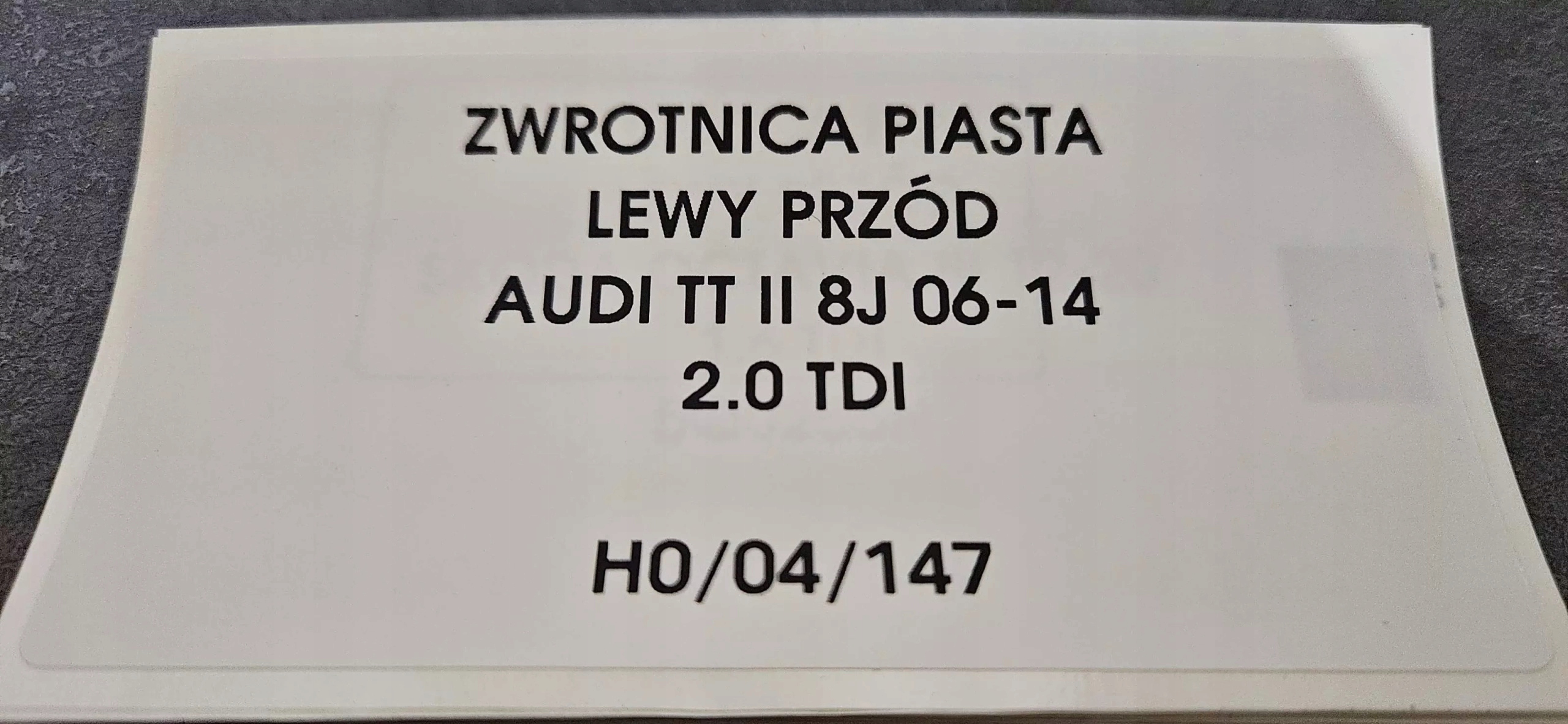 otoč čepu levý předek AUDI TT II 8J 06-14