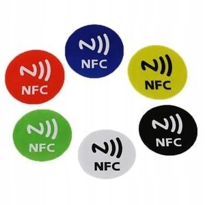 

Kolorowe Tagi Nfc NTAG213 w zestawie 6 sztuk