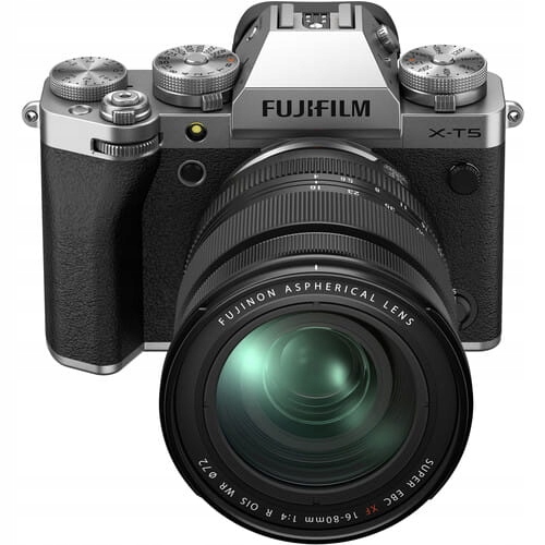 Fujifilm X-T5 (srebrny) Xf 16-80 mm f/4 R Ois Wr Cashback 430 Zł