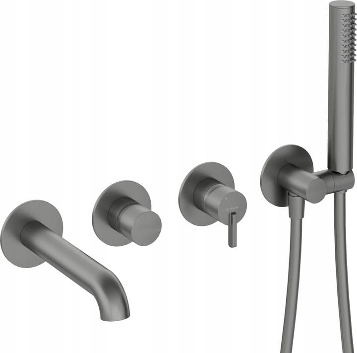 Deante Silia Titanium podomietková batéria 4-otvorová sprchová súprava