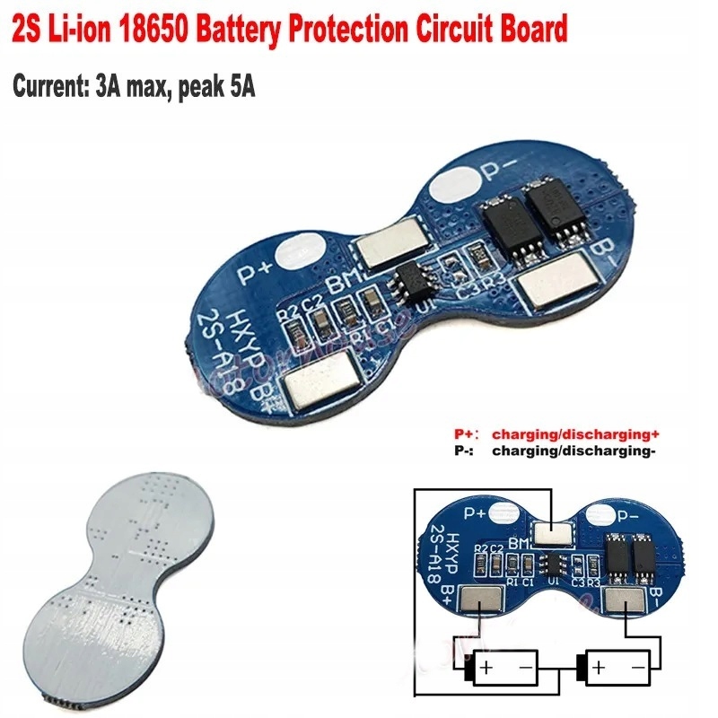 BMS 2S do akumulatorów 18650 7.2V (8,4V) Producent bez marki