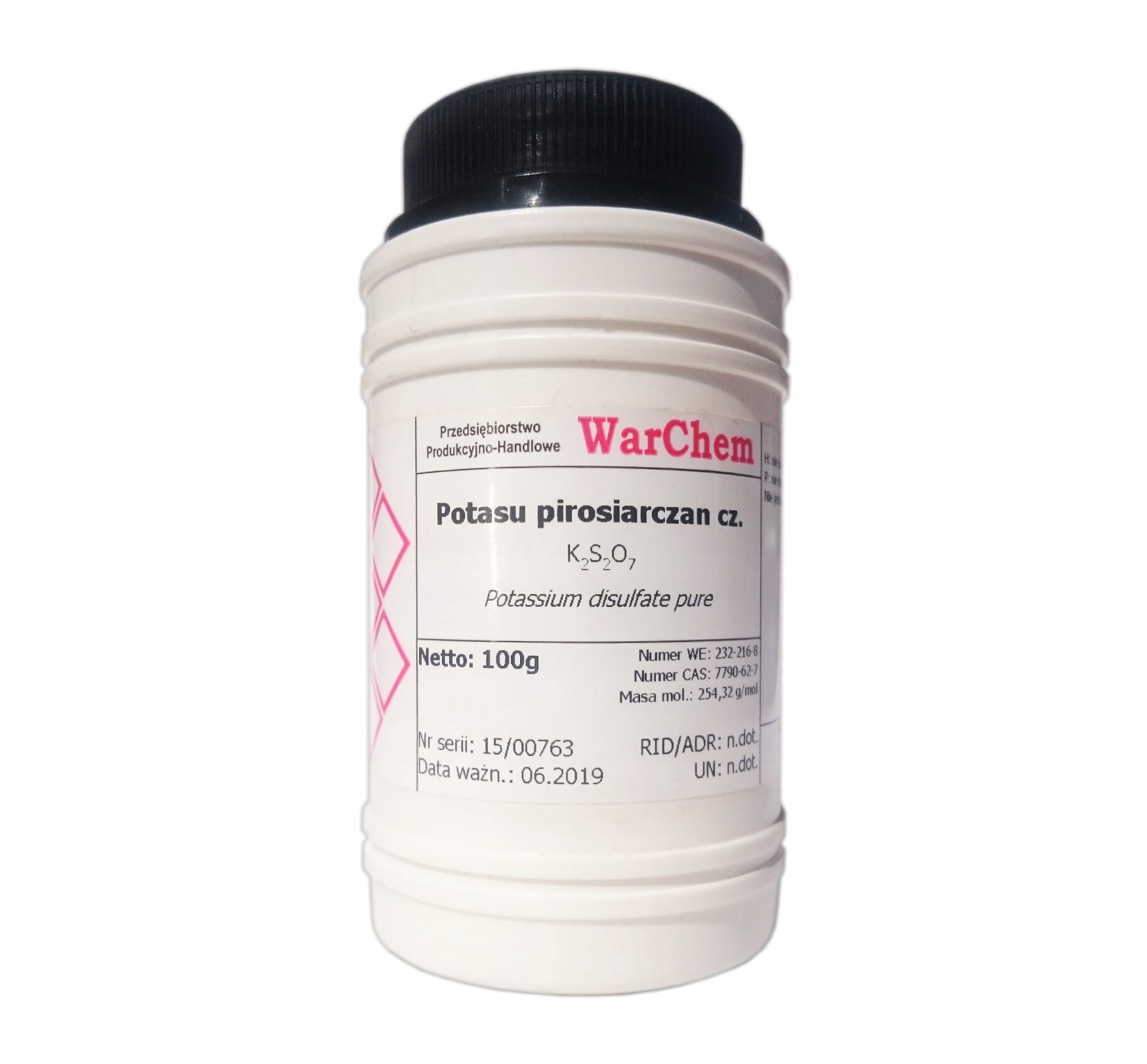 

Pirosiarczan Potasu 100g Warchem [51924]