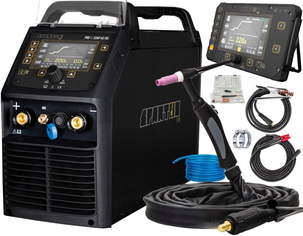 Svařovací Stroj Spartus Pro Tig 225P Puls Ac/dc Sada