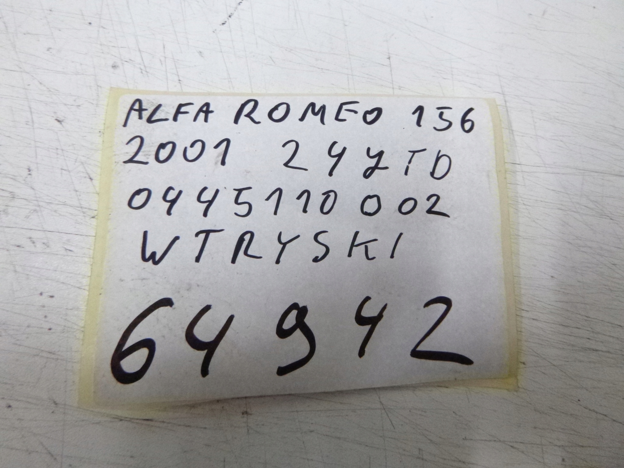 injector nozzles Alfa Romeo 156 2.4JTD