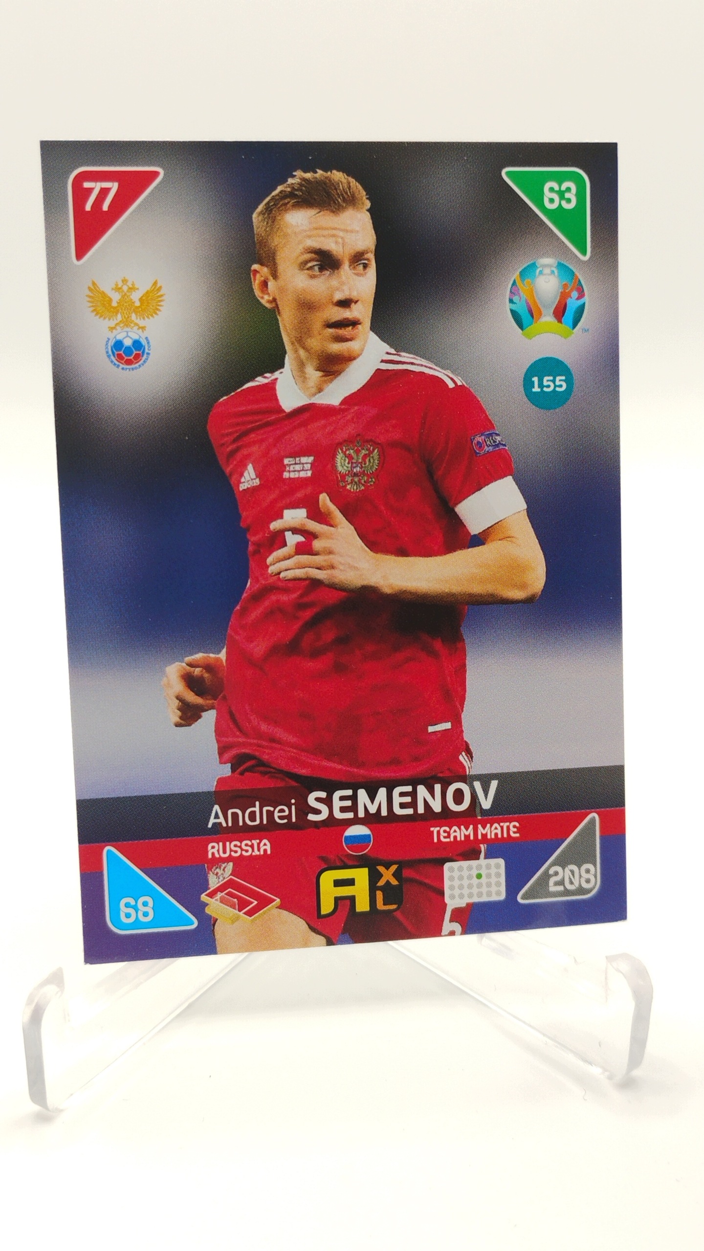 Panini Euro 2020 Kick Off 2021 Team Mate 155 Andrei Semenov Rosja
