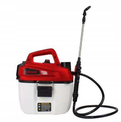 Tlakový postrekovač 5 l. elektrický záhradný, Veľmi Ľahký, Dve Batérie