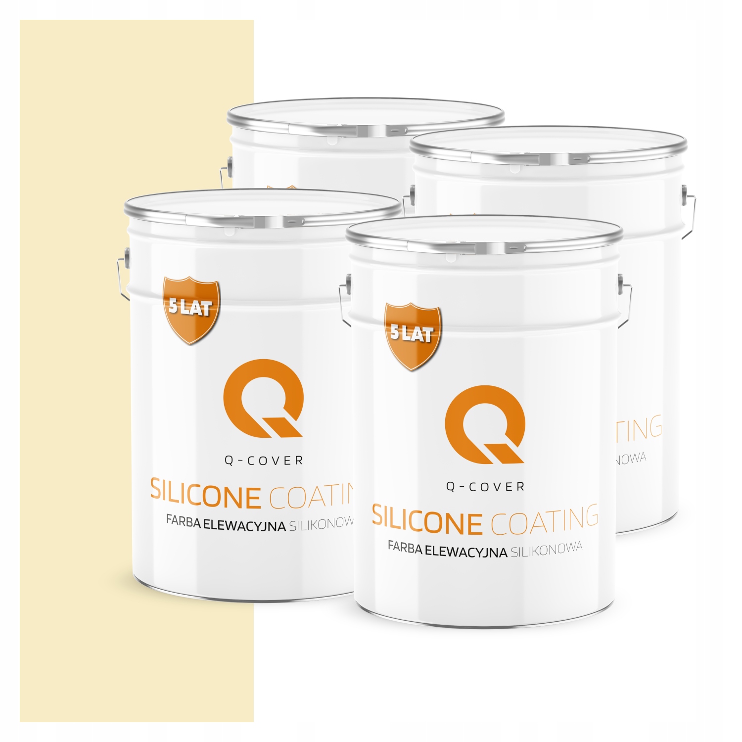 Fasádna farba Fasádová 10L Silikónová Uv Farba Žltá Jasná