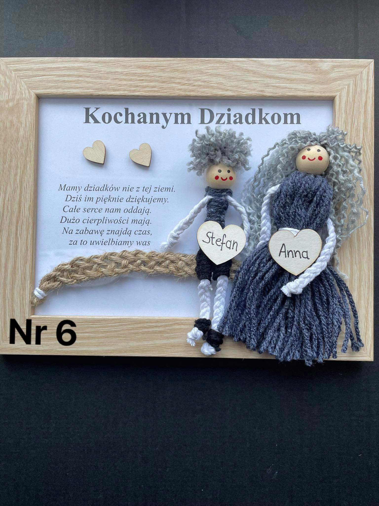 Rámeček ke Dni babiček a dědečků se jménem