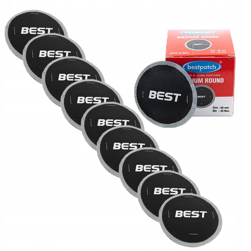 Łatki do dętek MEDIUM ROUND 60mm Best 10szt