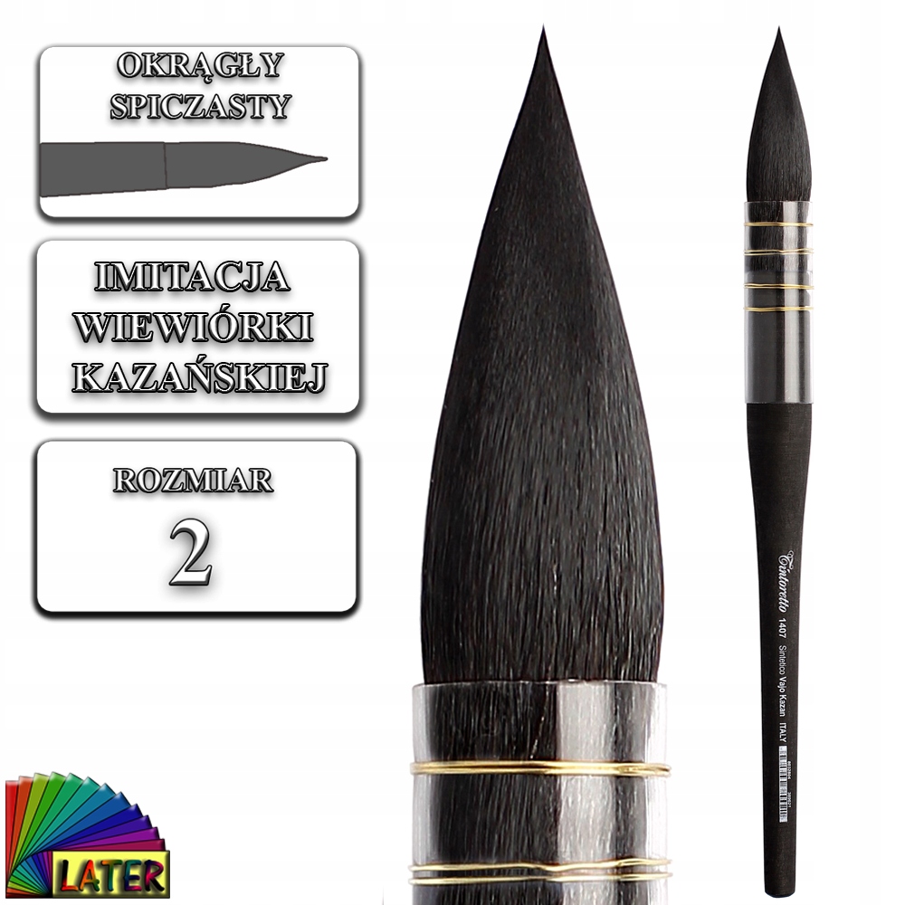 Štětec kulatý syntetická veverka 14072