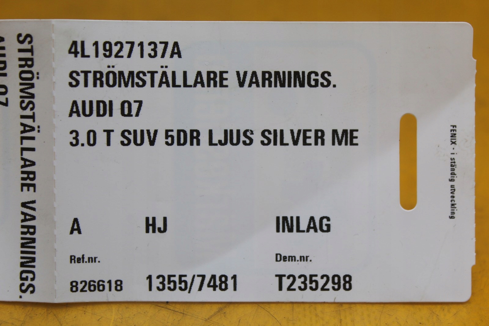 панель управления переключатель ESP Audi Q7 4L 4L1927137A