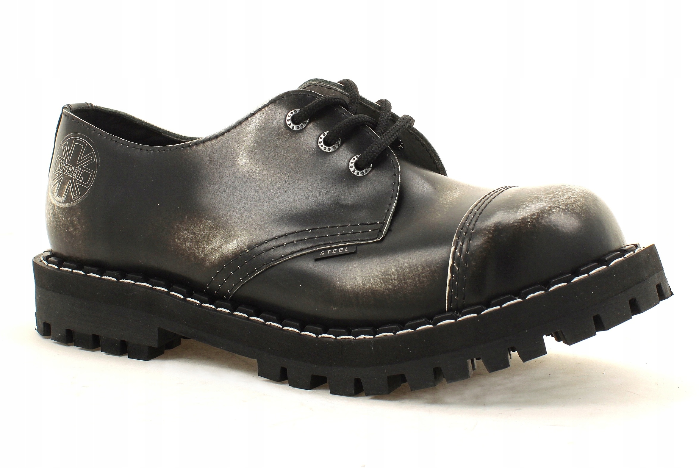 

Glany Steel Biały/czarny 3-DZIURY 102/O/WHT/B 42