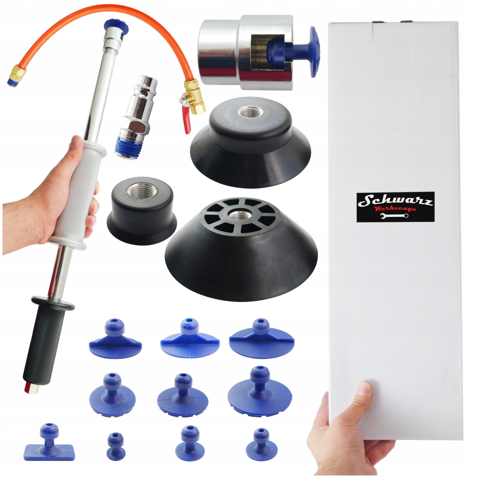 Pneumatický vyrážeč hlavy 60 mm 120 mm 150 mm Adaptéry 10 Ks držák Pdr