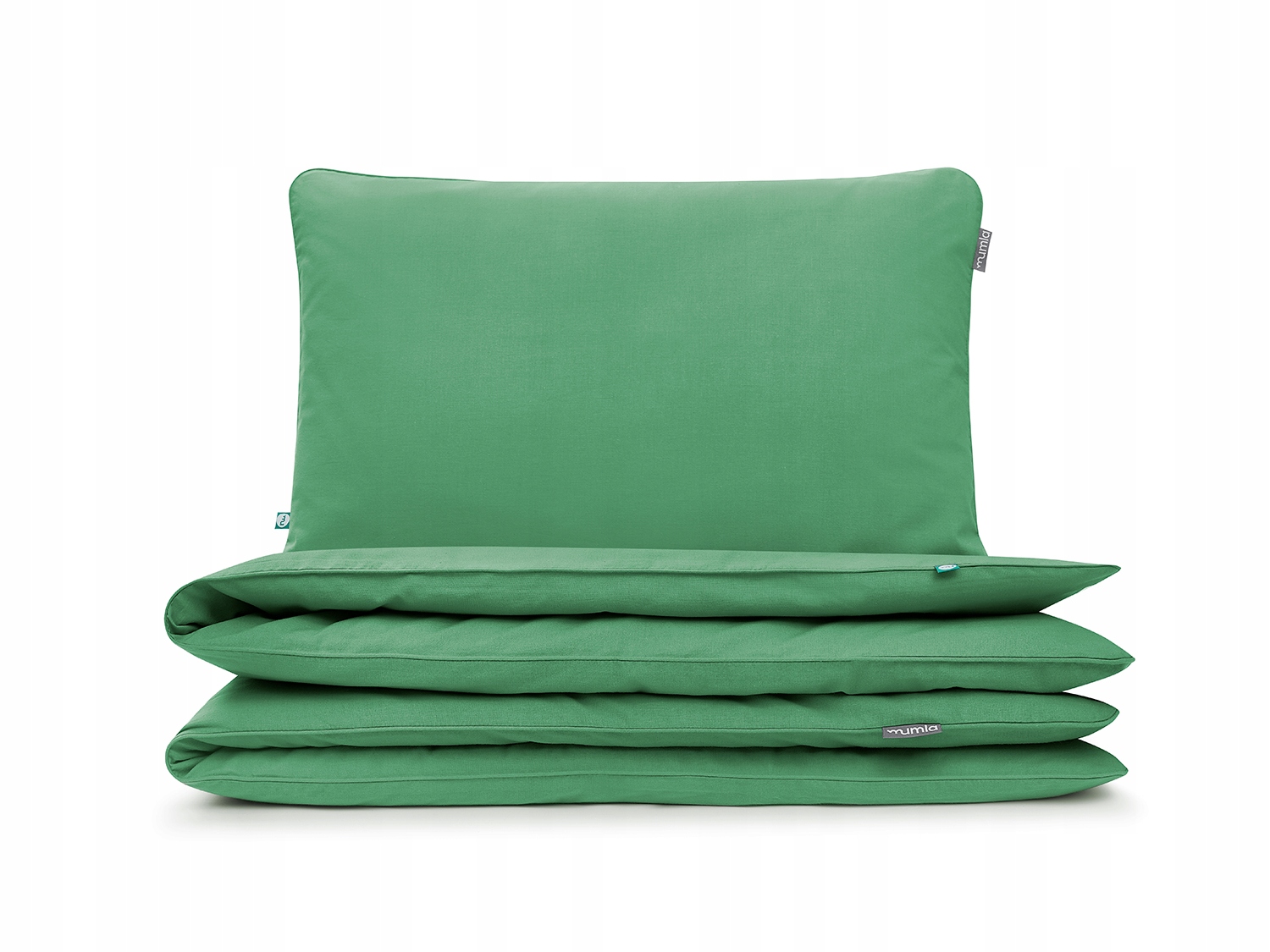 Posteľná Bielizeň Basic Bledá zelená 220x200 cm 2x 80x70 cm Mumla