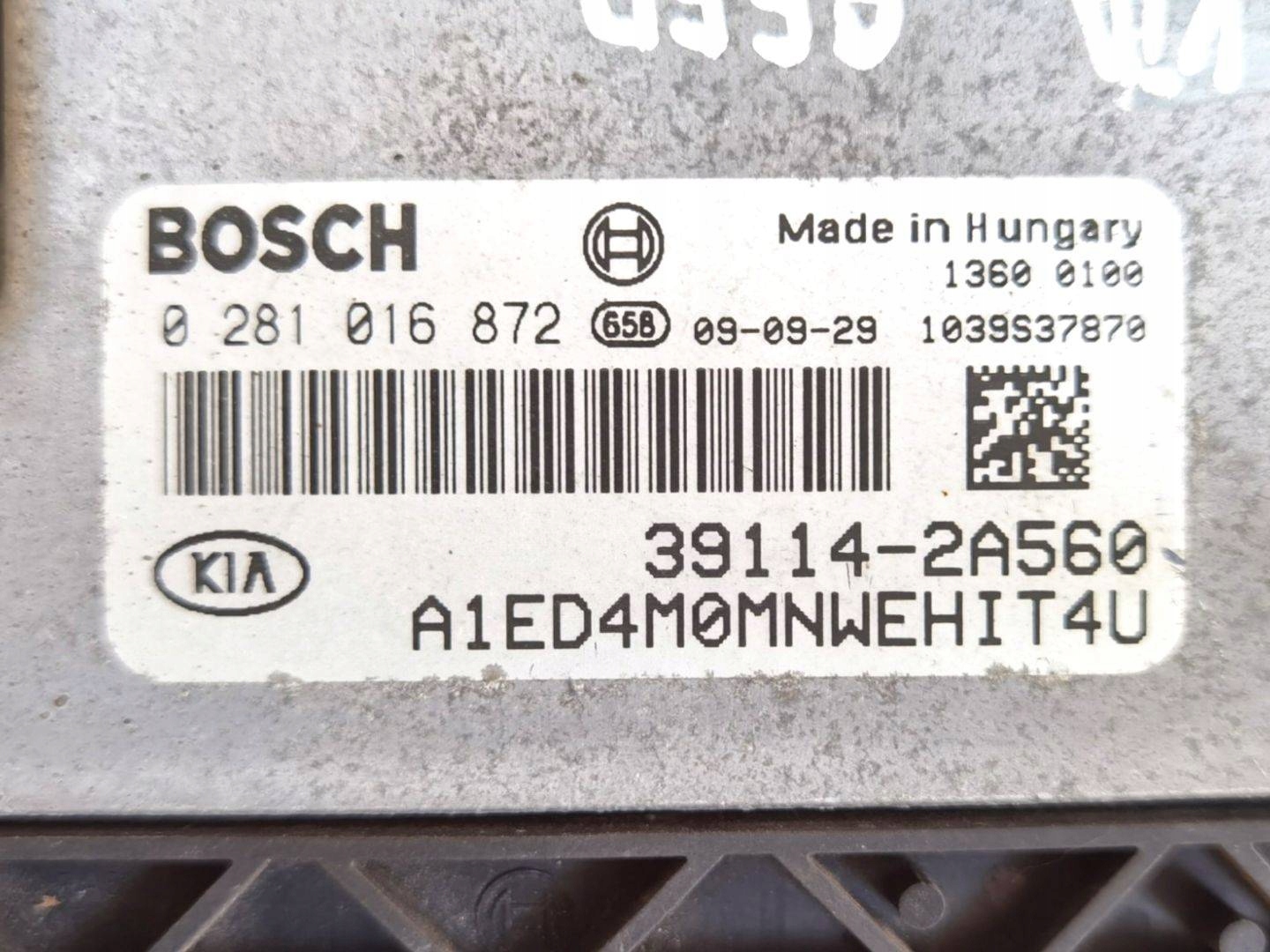 control unit of the engine Kia Ceed facelift ED 2010 39114-2A560