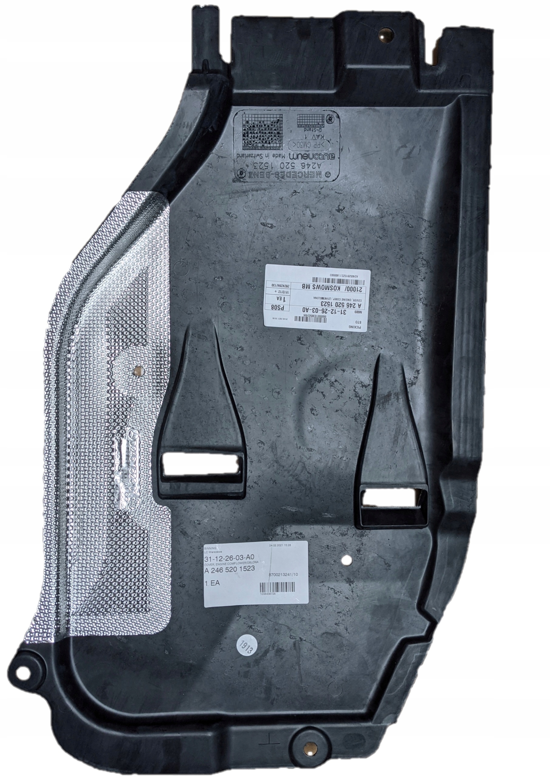 Mercedes - Benz CLA, GLA, A, B - osłona silnika