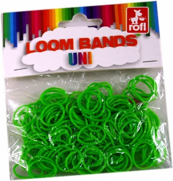 

Zielone gumki do bransoletek Loom Bands 200