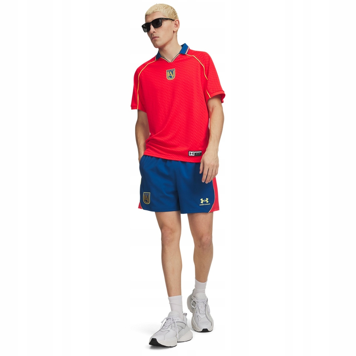 Męskie spodenki piłkarskie Under Armour 96 Terrace Country Niebieski XL