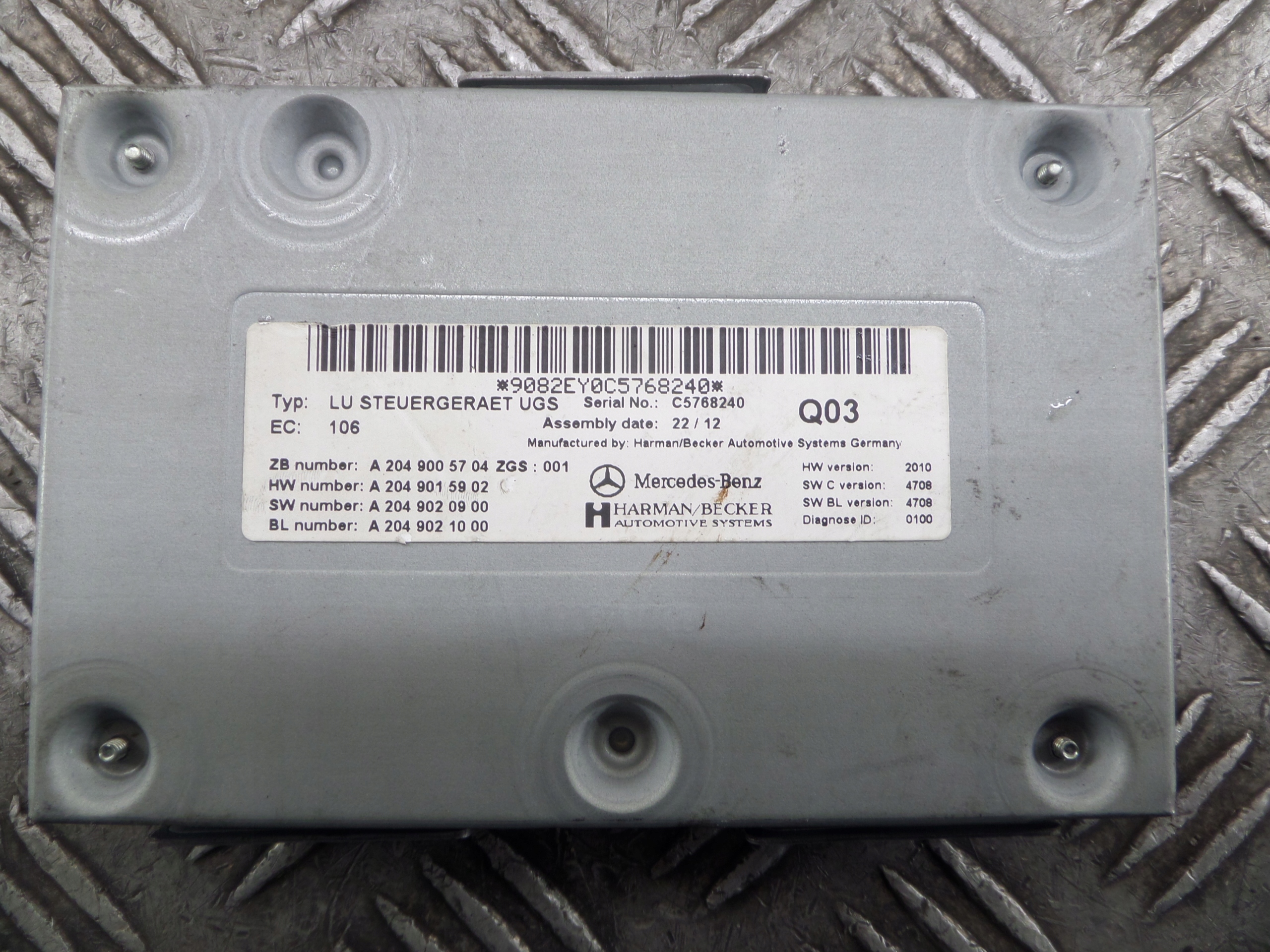 MERCEDES-BENZ A KLASA W176 module control unit GSM