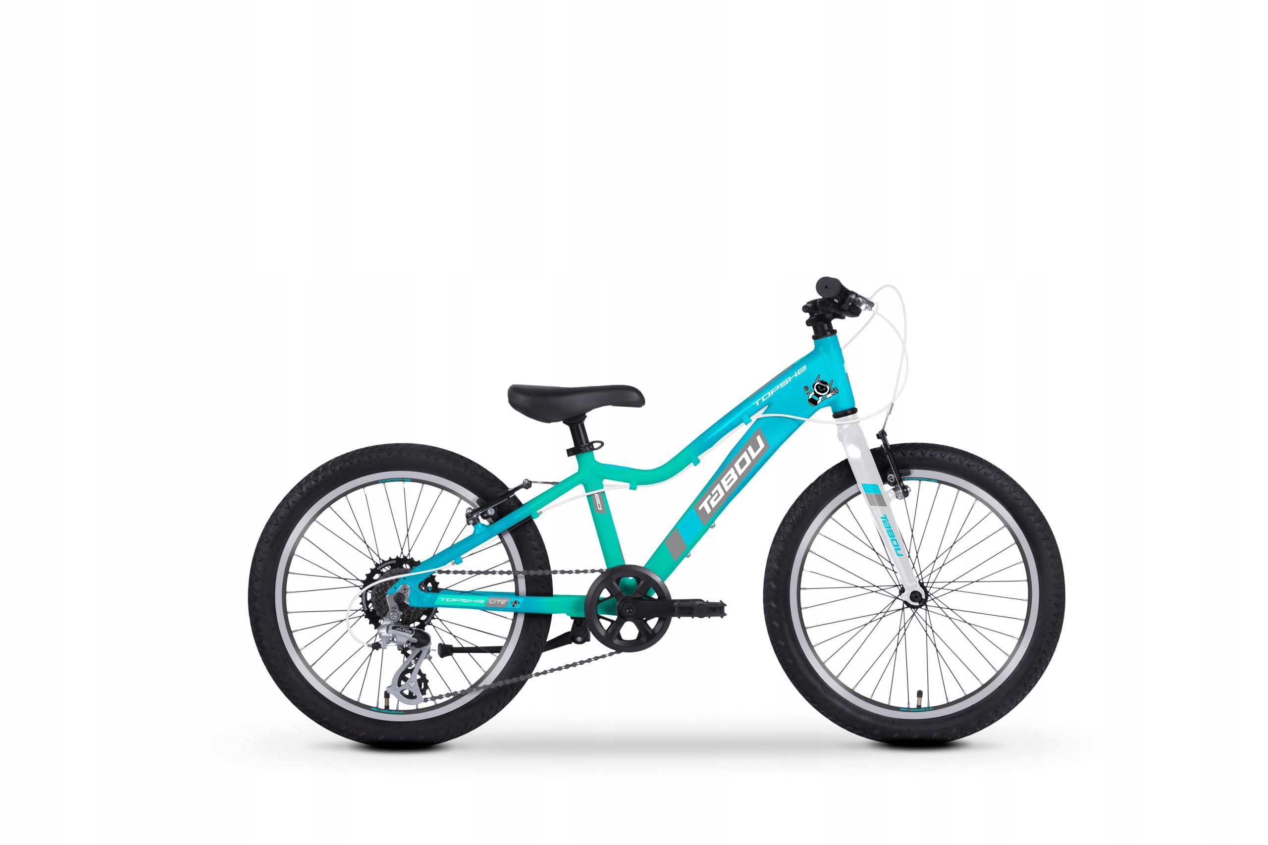 Rower górski mtb Tabou Topshe koła 20" Lite rama 10 turkusowo-miętowy Lekki