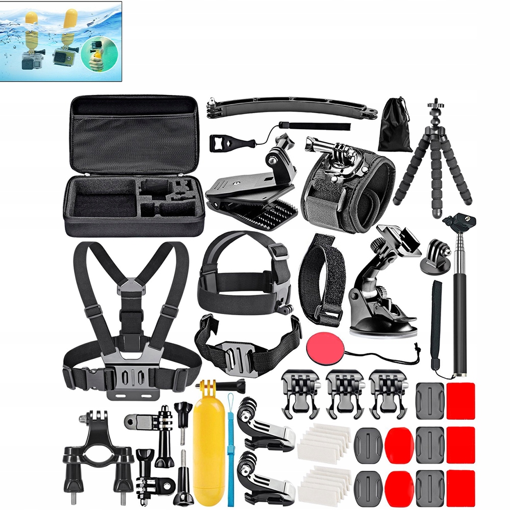 Sada Příslušenství Pro Akční Kameru 50 ks příslušenství pro Gopro Hero