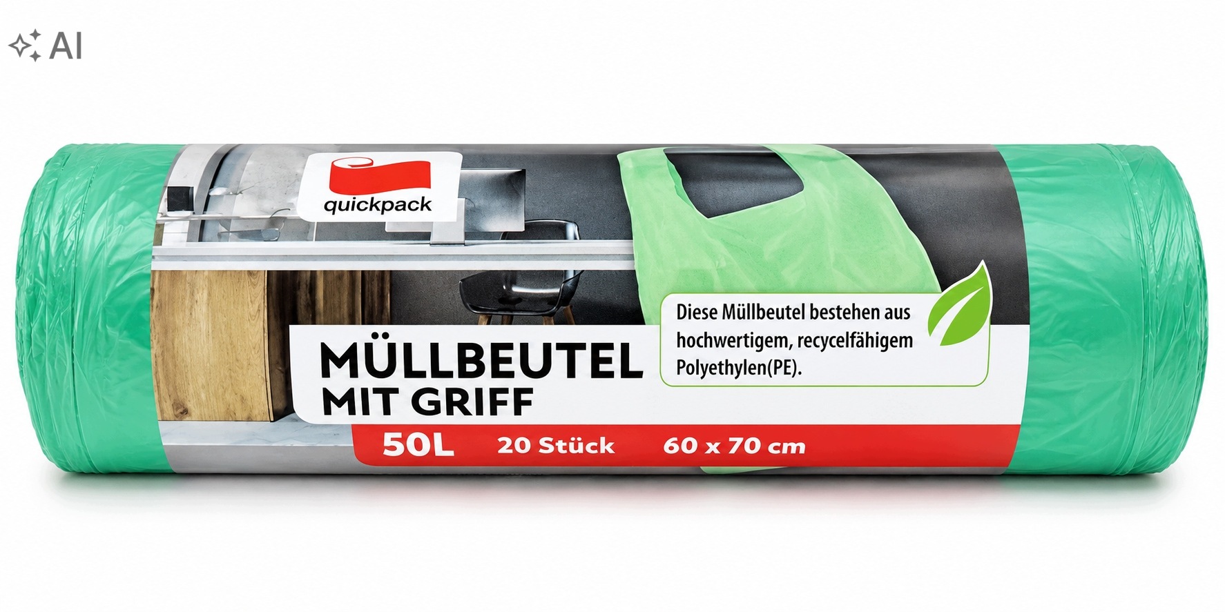 Worki na śmieci Quickpack 50 l 20 szt.